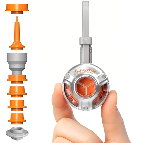 GIGA PUMP 電動充氣幫浦【超強動力設計】專利雙線繞組結構馬達 超輕量 USB Type-C 快速充電 攜帶型 露營 戶外 帳篷燈 充氣幫浦 充氣 抽氣 衣物壓縮 真空收納 電動幫浦 (無電池版本, GIGA PUMP Air 銀河銀)