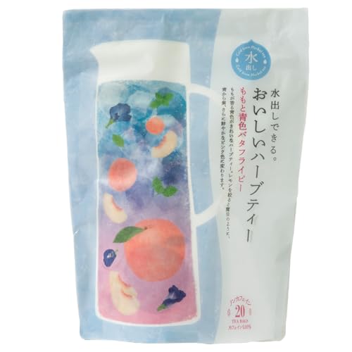 生活之木 可冷泡美味花草茶包 蜜桃與藍色蝶豆花 20入