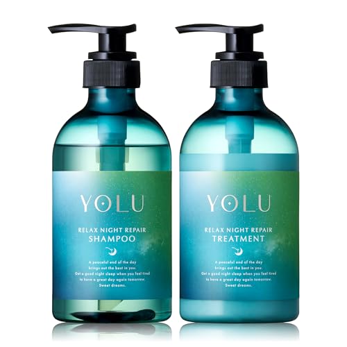 【夏限定】 YOLU ヨル トリーツ サマー シャンプー トリートメント セット リラックスナイトリペア うねりケア 集中補修 摩擦軽減 ミント＆ライチソルベの香り
