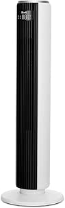 Levoit 電風扇 塔式風扇 靜音 無葉片 送風機 左右90°自動擺動 帶溫度感測器 自動風量調節 12小時計時器 帶遙控器 7.5米/秒 客廳/臥室 豎型 細長 LTF-F361-WJP