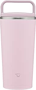 象印 水壺 300ml 【行動式平底杯】 可用洗碗機清洗 無縫杯蓋 清洗點數2點 帶把手 保溫、保冷 便攜平底杯 粉色 SX-JS30-PM