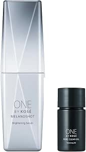ONE BY KOSE 美白美容液 黑色噴射 P 常規主體 限定套裝 40毫升 贈品 保溼 曲酸 斑紋 雀斑