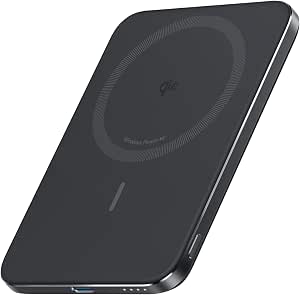 Anker Nano Power Bank (5000mAh, MagGo, Slim) Qi2認證 無線充電 最大輸出15W MagSafe對應 磁鐵式充電 小巧 薄型 8.6mm 小型 iPhone 16 / 15 / 14 / 13 / 12 系列專用 (黑色)