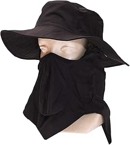 KiU KiU 全防護太陽帽 FULL PROTECTION SOLARSHIELD HAT 防水 UV帽 帽子 晴雨兩用 遮陽罩 觸感清涼 下巴繫帶 防曬 戶外 頸部 臉部 中性 男士 女士 男女通用 黑色 K516-900