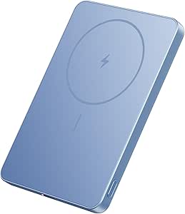 Xiaomi 小米 Super Slim 移動電源 5000mAh 8.7mm MagSafe對應 磁吸式 無線充電 最大22.5W快速充電 薄型 小型 輕便 旅行用 口袋尺寸 小巧 iPhone 17 / 16 / 15 / 14 / 13 / 12 系列/Air 適用 PSE認證 藍色