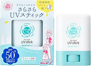 紫外線預報 乾爽UV棒F SPF50+ PA++++ UV耐水性★★ 1歲以上均可使用 肥皂 OFF 身體 防曬 乾爽 攜帶 15克