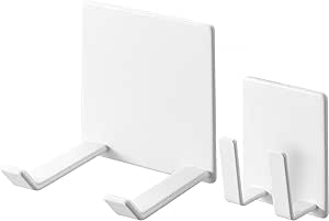 山崎實業 磁吸 吹風機 & 電線支架 白色 吹風機架:W8.5×D8×H10cm 塔式 Tower 電線容易收納吹風機支架 1739