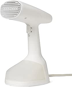 AmazonBasics 蒸汽熨斗 衣物蒸汽熨斗 2段蒸汽 40秒立起 250ml大容量水箱 1300W 16.0 × 11.4 × 26.9cm 白色