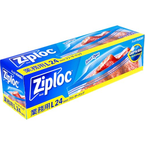 用於保存西瓜的保鮮袋:旭化成 Home Products「Ziploc 冷凍保鮮袋」L尺寸 24入