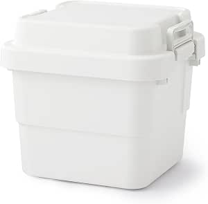無印良品 【4個一組】再生聚丙烯 堅固收納盒 白灰色 小 84394324