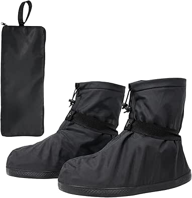 【ミタス】 鞋套 普通/長款 防水 【日本國內製造商 正品】 雨鞋套 防滑 帶拉鍊 適用20~28cm 國內防水檢測合格 通勤 通學 騎腳踏車 男女通用 TN-RNSC/TN-LRNSC