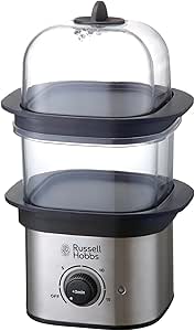 【官方】 Russell Hobbs ラッセルホブス クイックミニスチーマー 3000JP 3個月延長保修 蒸鍋 食物蒸器 蒸菜 簡單 煮雞蛋 附蛋託 定時功能 易於清潔