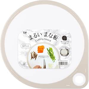 貝印 KAI 圓形 切菜板 25釐米 白色 KAI KITCHEN 適用於食洗機 AP5327