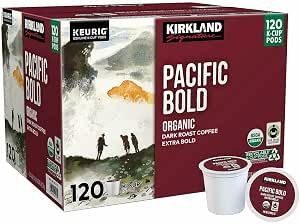 Cuelug K-CUP KIRKLAND 太平洋波爾多深烘焙咖啡 120個裝 【並行進口品】