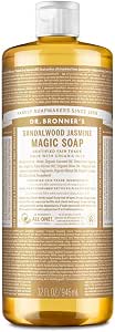 Dr. Bronner's 魔法肥皂 SA（檀香和茉莉花）946毫升 檀香和茉莉花的優雅木質香氣 植物油 多功能有機肥皂