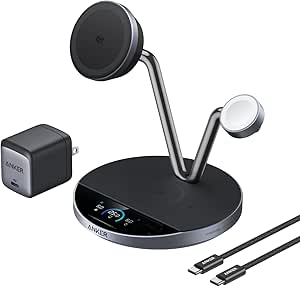 Anker Prime Wireless Charging Station(3-in-1, MagGo, AirCool, Dock Stand)