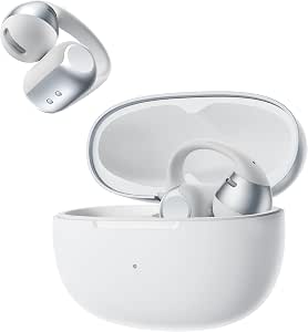 SHOKZ OpenDots 2 Open Ear Headphones, Premium Dolby Audio 6.4g Clip On Earbuds 40 hrs Playtime, Bluetooth 6.1, Wireless Earphones with Mic, Fast Charging, IP57, Sports, Commuting- Grey