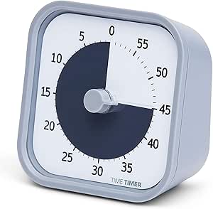Time Timer タイムタイマー(TIME TIMER) 學習定時器 MOD 家庭版 模組 淺灰色 9釐米 60分鐘 學習鬧鐘 TTM9-HPS-W