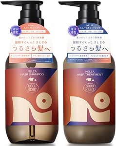 Nelia 光滑洗髮水 護髮素 絲滑&光滑 洗髮水 護髮素套裝 NELIA 頭髮護理 受損護理 保溼 熱護理 速幹 氨基酸 神經醯胺透明質酸 PPT 乾爽 滋潤 有光澤 香型 美容院 沙龍