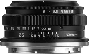 TTArtisan 25mm f/2 C 尼康Z Z支架 APS-C 鏡片 黑色 銘匠光學 (附2年保修)