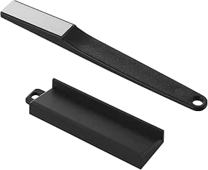 山崎實業(山崎)陶瓷刀用 磨刀器 黑色 磨刀器:W1.6×D1×H15.7cm 塔塔 磨刀器 陶瓷專用 棒形狀 日本製造 10364