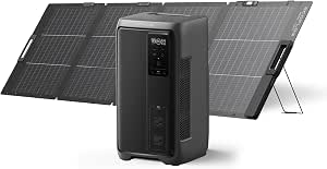 EF ECOFLOW DELTA 3 2000 Air 行動式電源 1,920Wh+220W輕量雙面太陽能板 大容量 行動式電源 磷酸鐵鋰離子 可操作應用程式 最適合停電措施 露營 防災 車內過夜 家用 戶外用 防災用品 環保流動