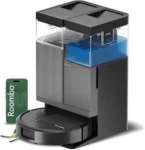 【26年5月最新】Roomba(Roomba) Plus 415 Combo 機器人 + AutoWash™ 充電站 iRobot)【擦拭兩用/薄型小型/強力吸力20,000Pa/清潔角落/全自動站/自動垃圾收集/拖把清潔/乾燥/地圖/可動式刷子/購買拖把墊/APP操作/Amazon.co.jp時12個月保修。 /G285060】