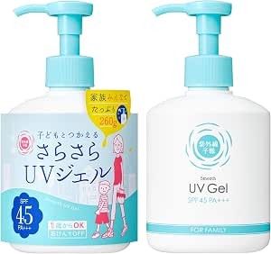 【改版】紫外線予報 清爽UV啫喱F SPF45 PA+++ 1歲以上可用 可用肥皂洗掉 身體 臉部 防曬 充足 啫喱 260克