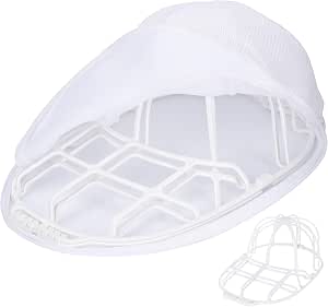 【專用棒球帽洗滌產品】 チチロバ(TITIROBA) 棒球帽清洗器 帽子 洗滌 防止變形 附專用洗滌網 可在洗衣機中徹底清洗 棒球帽掛架 棒球帽清洗器 懸掛收納 白色