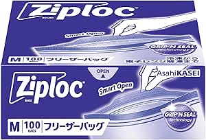 【Amazon.co.jp限定品】大容量 密封袋 冷凍包M100片入