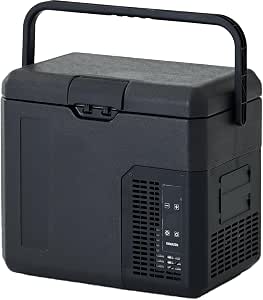Yamazen YFR-AC18H(B) 行動式冰箱 冰櫃 18L 壓縮機式 (AC/DC 2WAY電源) 車載冰箱 小型 保冷箱 -18~20℃ 節能 黑色 YFR-AC18H(B)