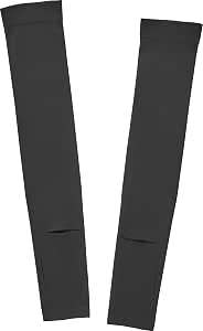 Yamazaki(山崎實業)可雙面使用的袖套 黑色 全長:52釐米 Tower tower 手錶用切口 防曬 涼爽 可洗滌機洗 10212