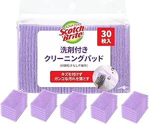 [Amazon.co.jp限定] 3M 浴室清潔 海綿 帶洗滌劑的清潔墊 Scotch Brite Bath Shine BCS-S30 GC A