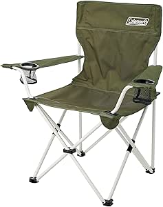 Coleman(コールマン) チェア リゾートチェア カップホルダー付き アウトドアチェアー キャンプ 釣り コンパクト カップホルダー付き 収納ケース付き 運動會 ガーデン