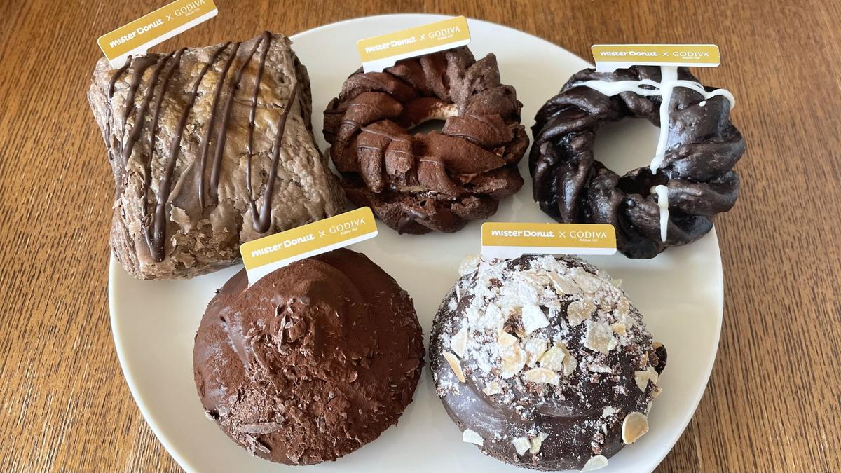 「Mister Donut×Godiva」的聯名甜甜圈