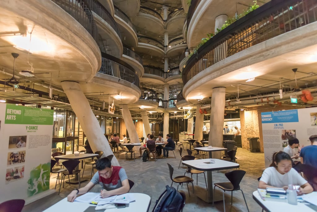Students hit the books at Nanyang Technological University’s Learning Hub South in Singapore. Photo: Shutterstock