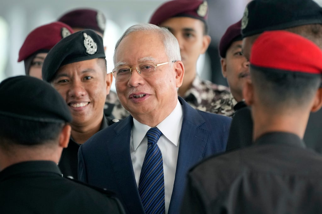 Former Malaysian Prime Minister Najib Razak arrives at the Kuala Lumpur High Court on April 4, 2024. Photo: AP