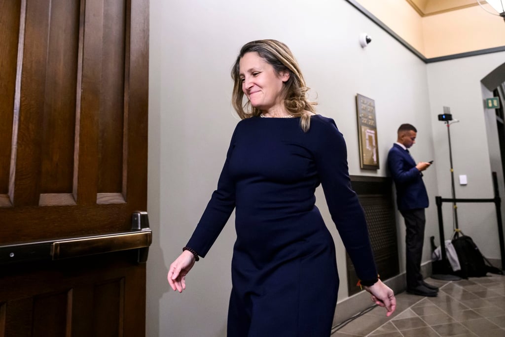 Mark Carney’s main rival looks to be former finance minister Chrystia Freeland. Photo: The Canadian Press via AP