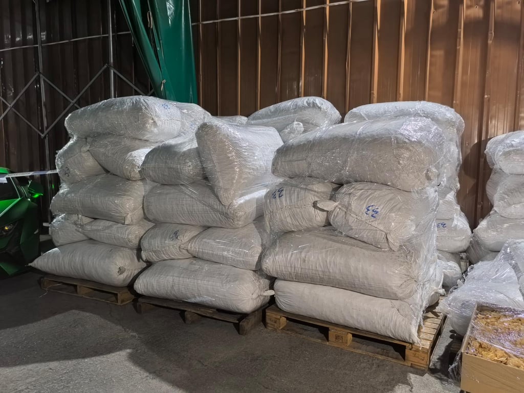A trading company has been robbed of 150 bags of dried fish maws. Photo: Handout