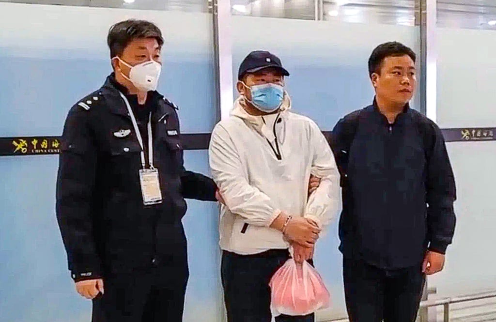 A Chinese national wanted for human trafficking and telecoms fraud has been arrested and returned to the mainland, China’s Ministry of Public Security said. Photo: Weibo