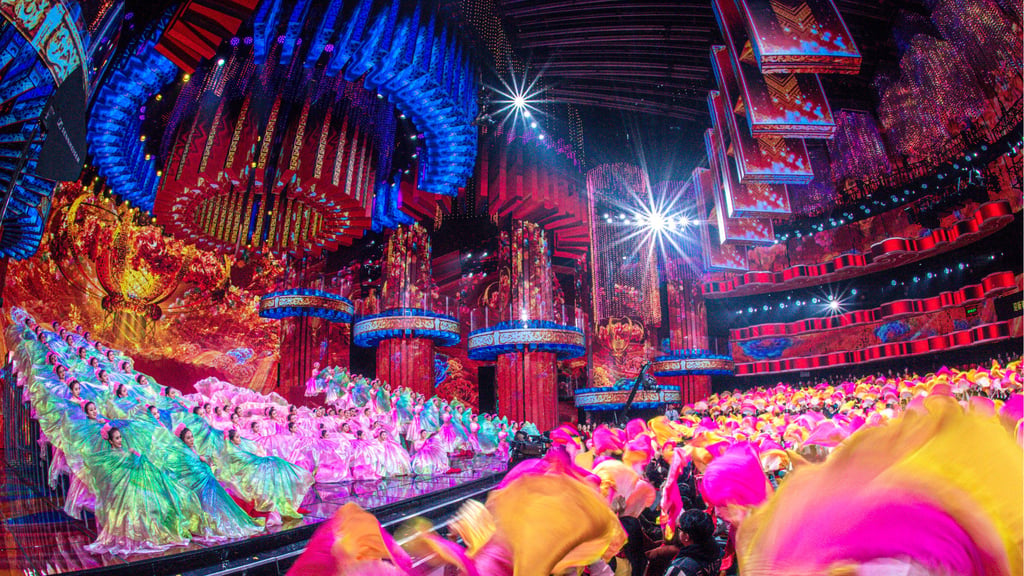 The Lunar New Year gala is tightly scripted to embed the latest political messages from Beijing. Photo: CCTV