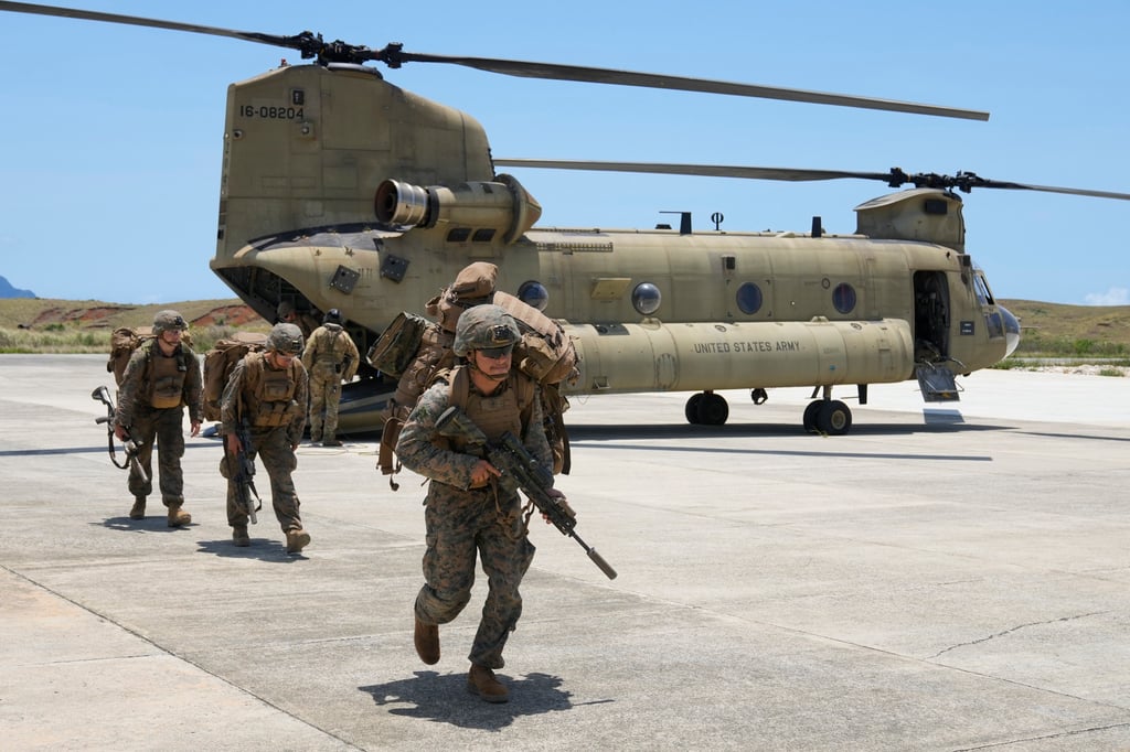 US and Philippine troops during their joint military exercise Balikatan, on May 6, 2024. Photo: AP