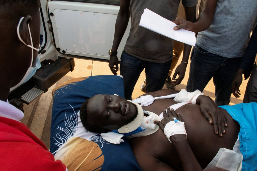 The only survivor of the plane crash. Photo: Reuters
