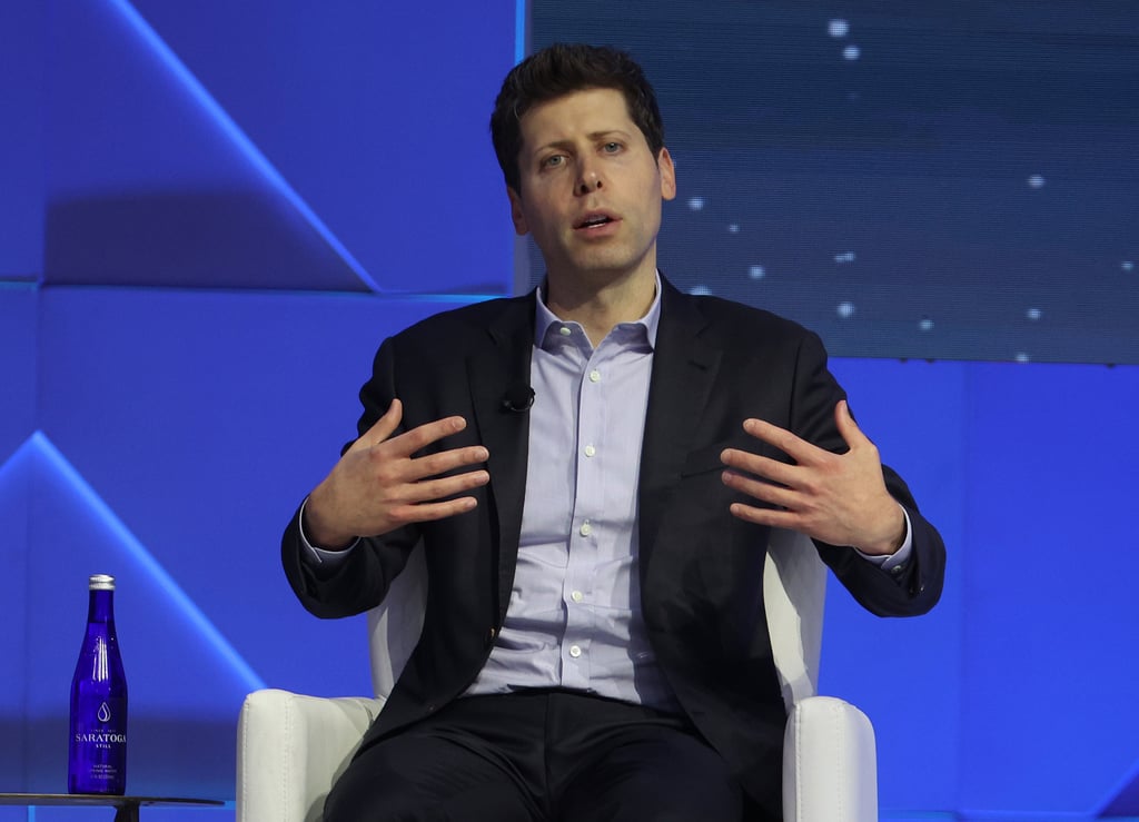 OpenAI CEO Sam Altman speaks during the APEC CEO Summit in San Francisco, November 16, 2023. Photo: Getty Images/TNS