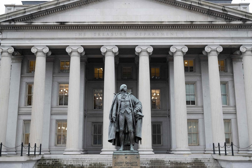 The US Treasury Department building is seen in Washington. Photo: AFP