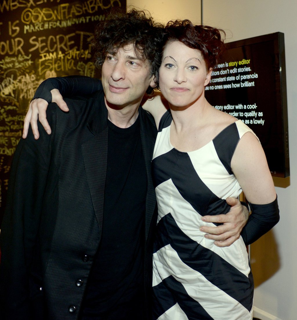 Neil Gaiman and Amanda Palmer pose at a party in Austin, Texas, in March 2013. Photo: TNS