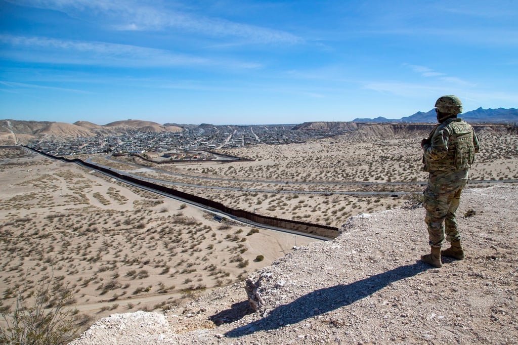 The US-Mexico border, as seen from Sunland Park, New Mexico. Photo: AP