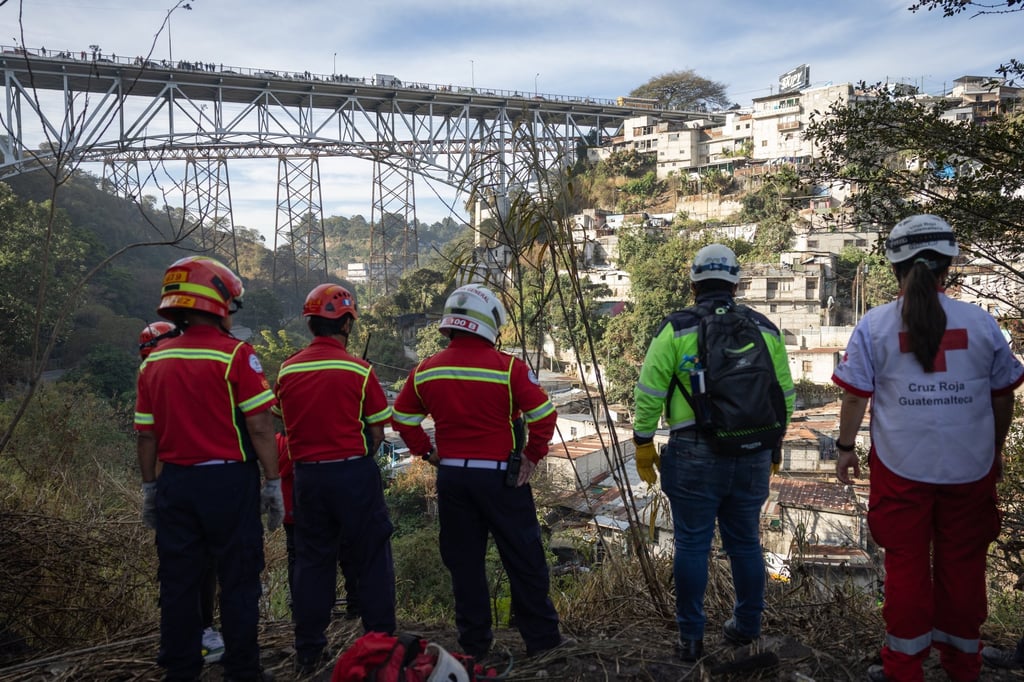 The ravine where the bus fell. Photo: EPA-EFE