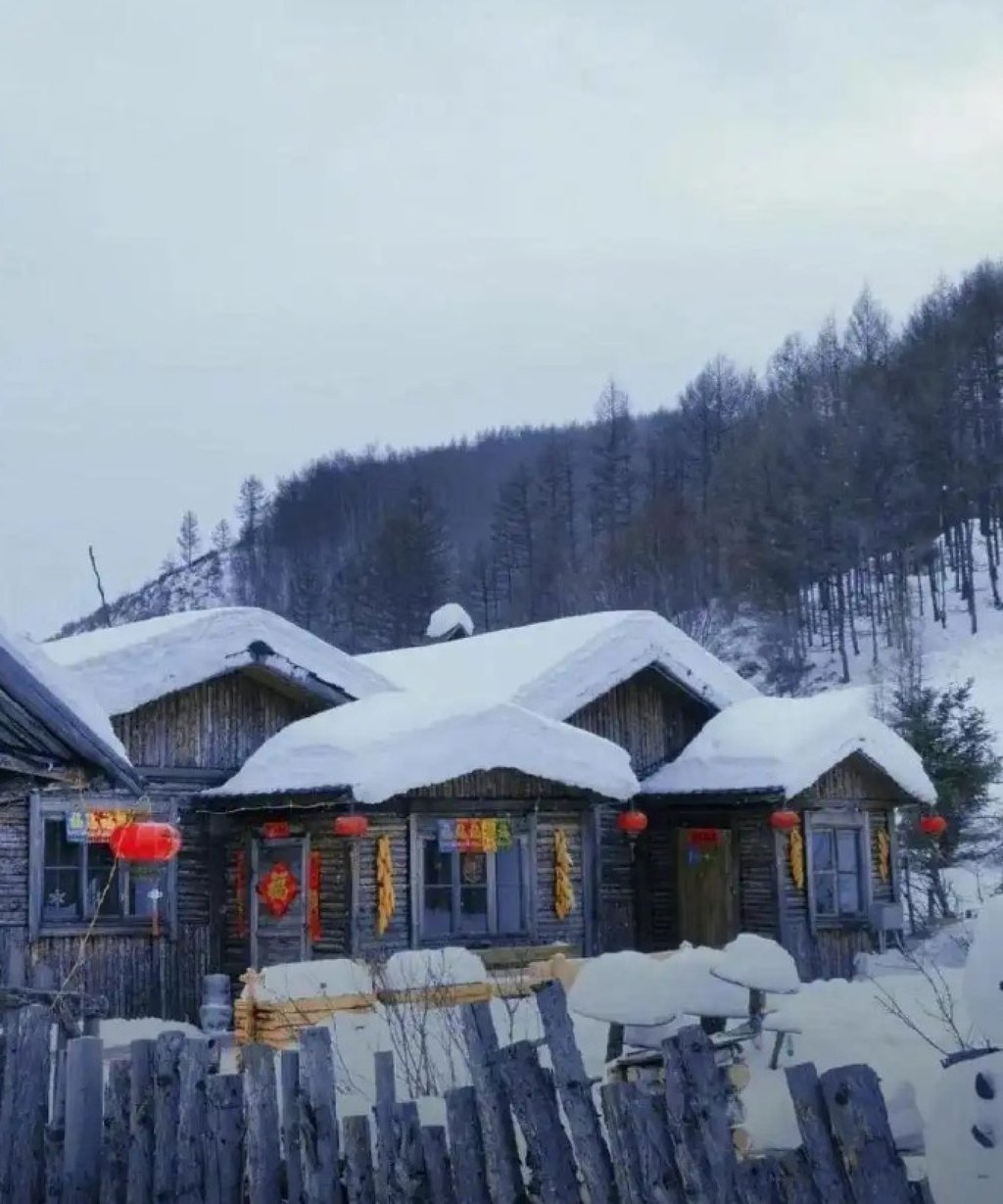 The tourist spot used a mixture of cotton and soapy water to make the fake snow. Photo: Baidu