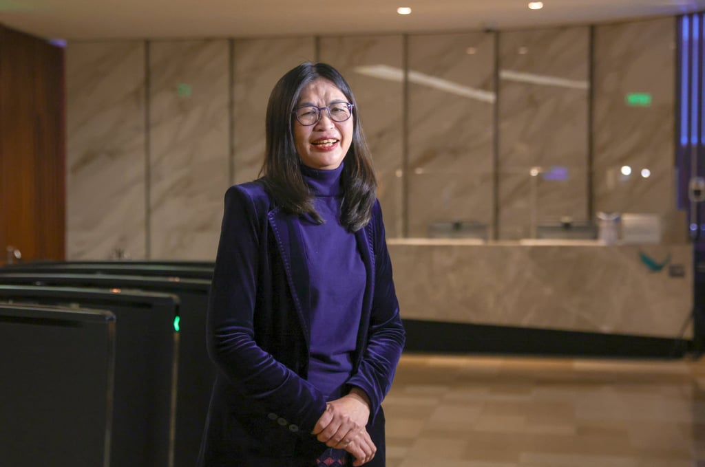 SFC CEO Julie Leung pictured in December 2022. She said individual investors should be careful in gauging demand for new shares from the oversubscription multiple alone. Photo: May Tse